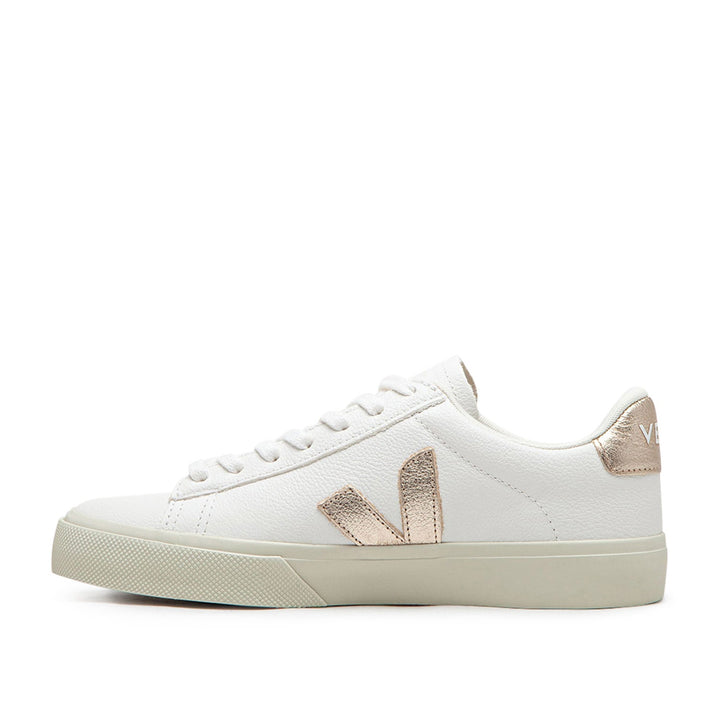 Veja WMNS Campo Chromefree Leder (Weiß / Bronze)