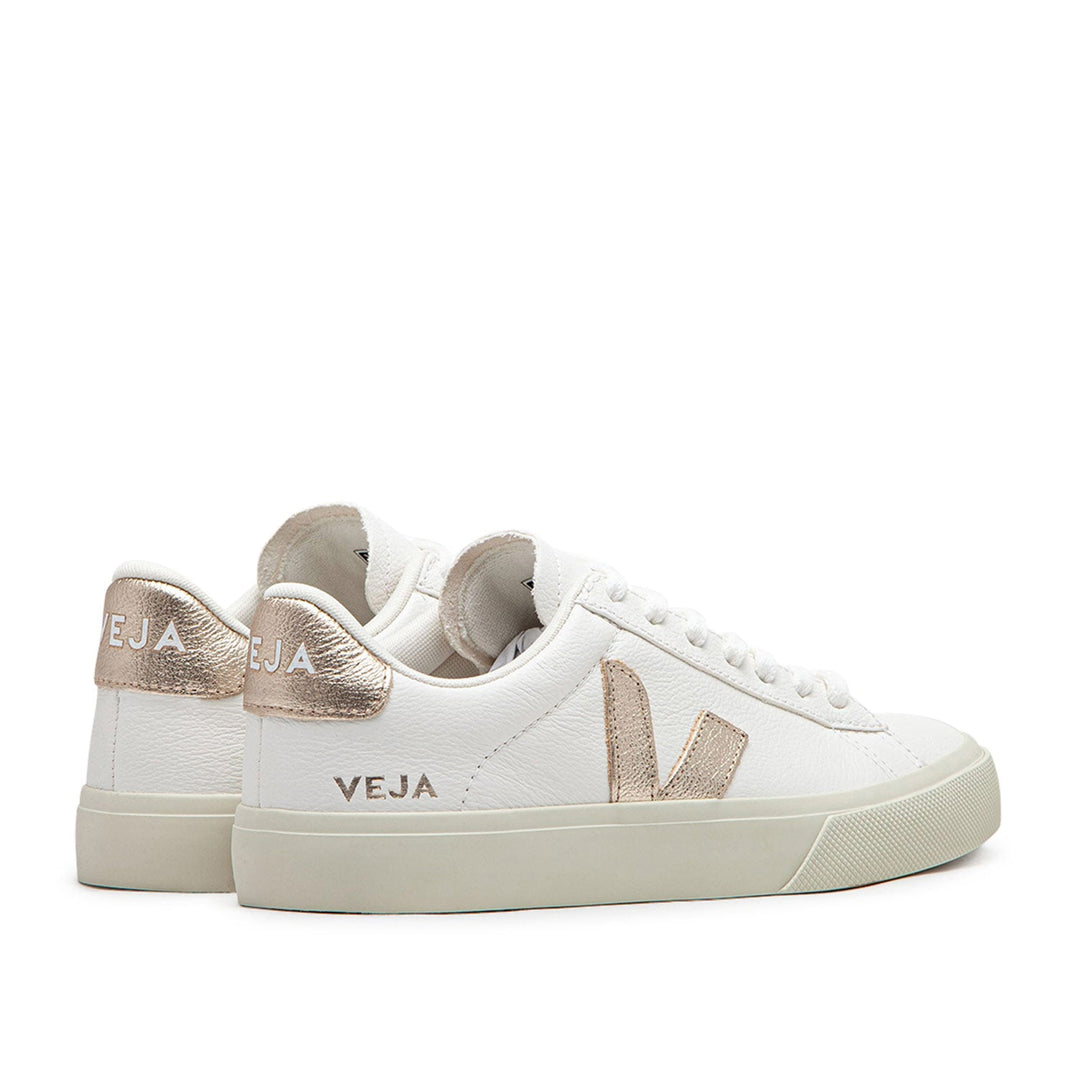 Veja WMNS Campo Chromefree Leder (Weiß / Bronze)