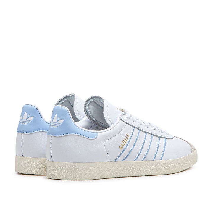 adidas Gazelle (White / Light Blue)