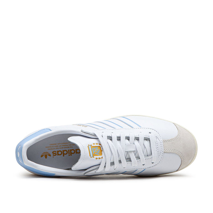 adidas Gazelle (White / Light Blue)