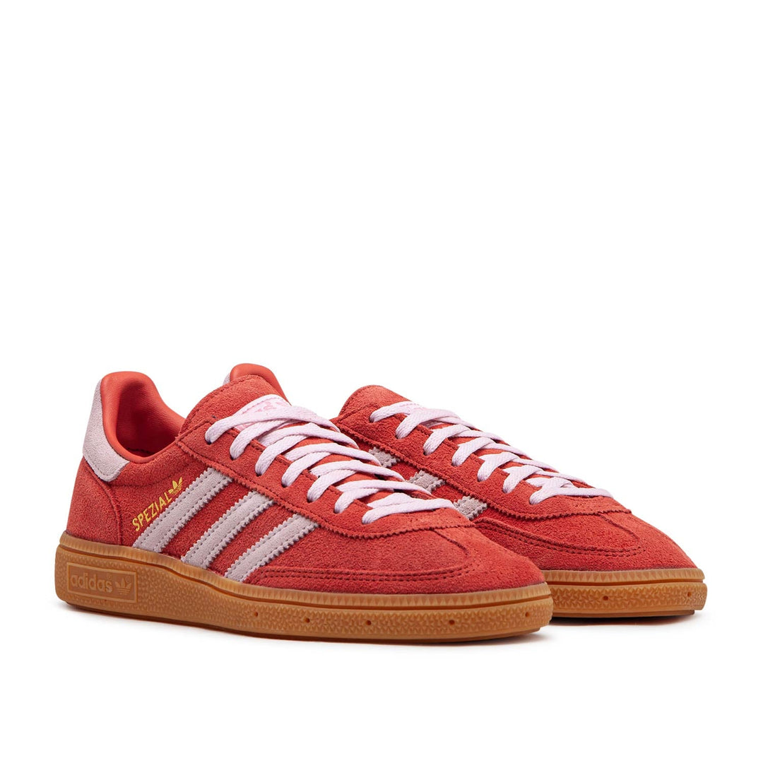 adidas Women's Handball Spezial Sneakers (Red/Rose/Gum)