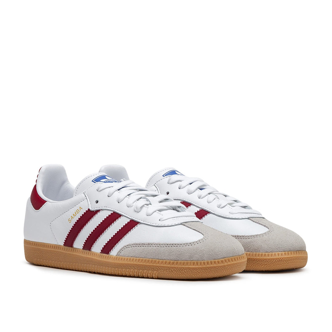 adidas Samba OG (Weiß / Dunkelrot)