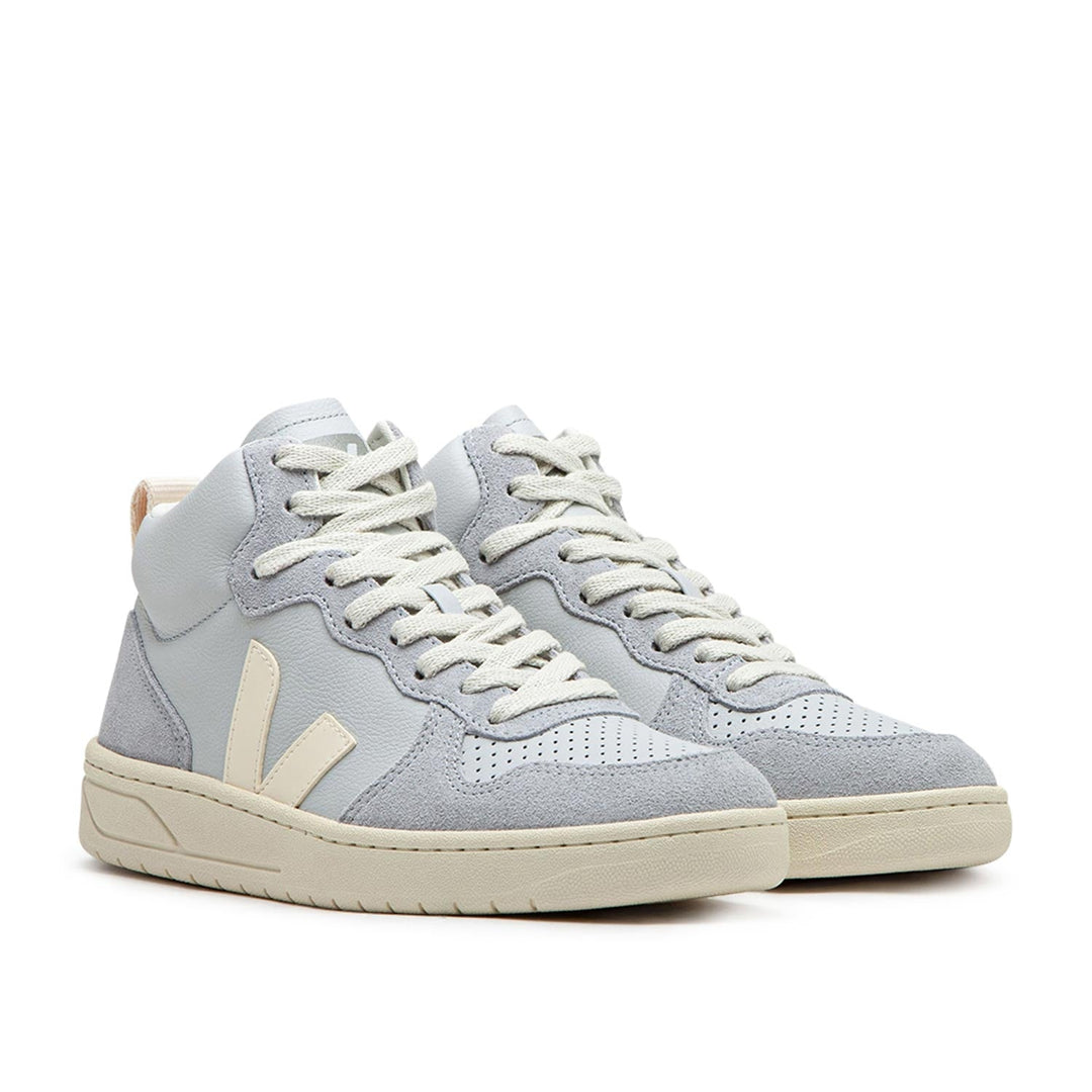 Veja WMNS V-15 Leder (Grau / Creme)