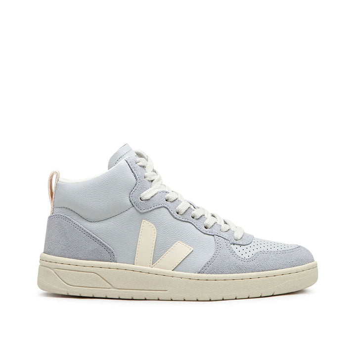 Veja WMNS V-15 Leder (Grau / Creme)