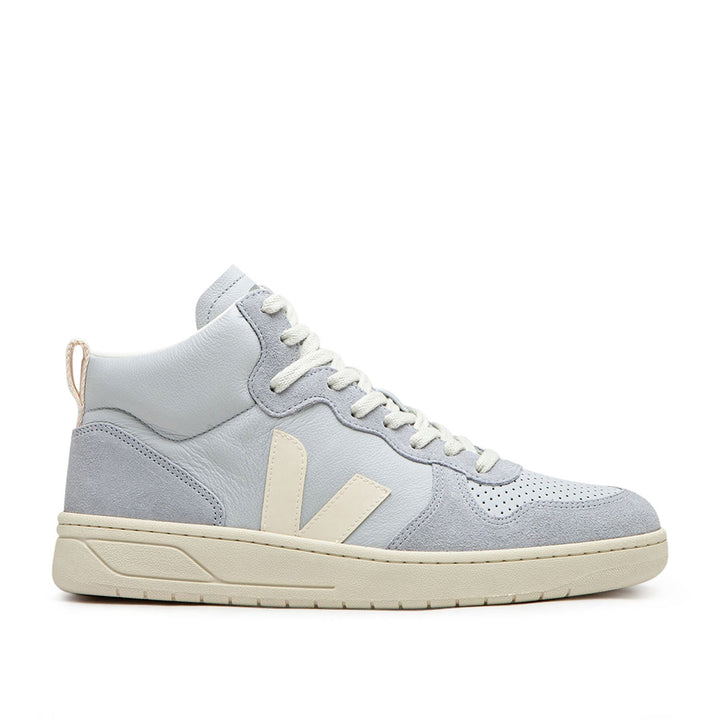 Veja V-15 Leder (Grau / Creme)