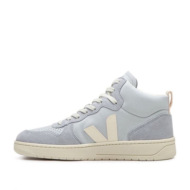 Veja V-15 Leder (Grau / Creme)