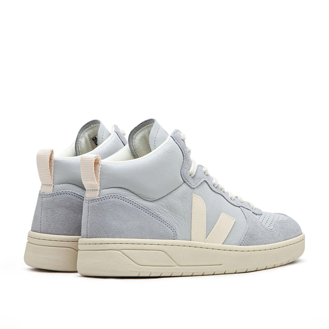 Veja V-15 Leder (Grau / Creme)