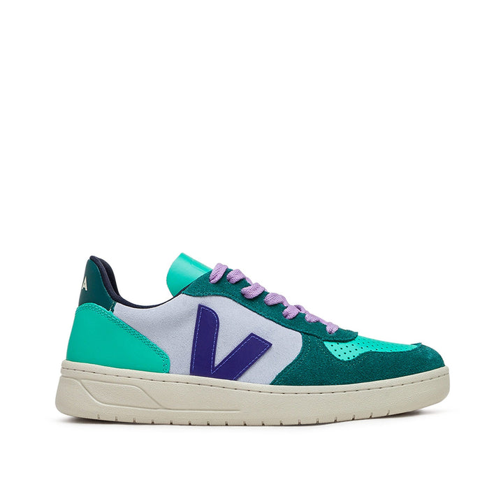 Veja WMNS V-10 Leder (Blau / Weiß)