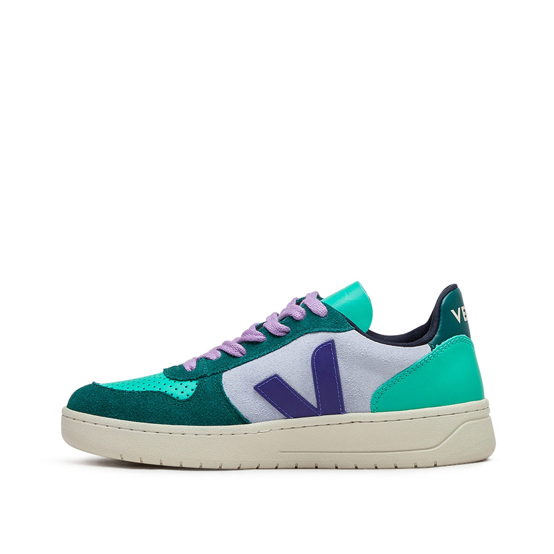 Veja WMNS V-10 Leder (Blau / Weiß)