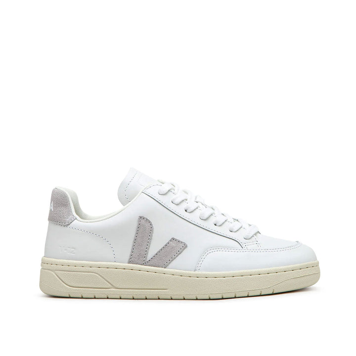 Veja WMNS V-12 Leder (Weiß / Grau)