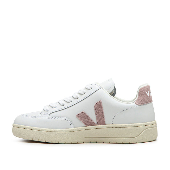 Veja WMNS V-12 Leder (Weiß / Rose)