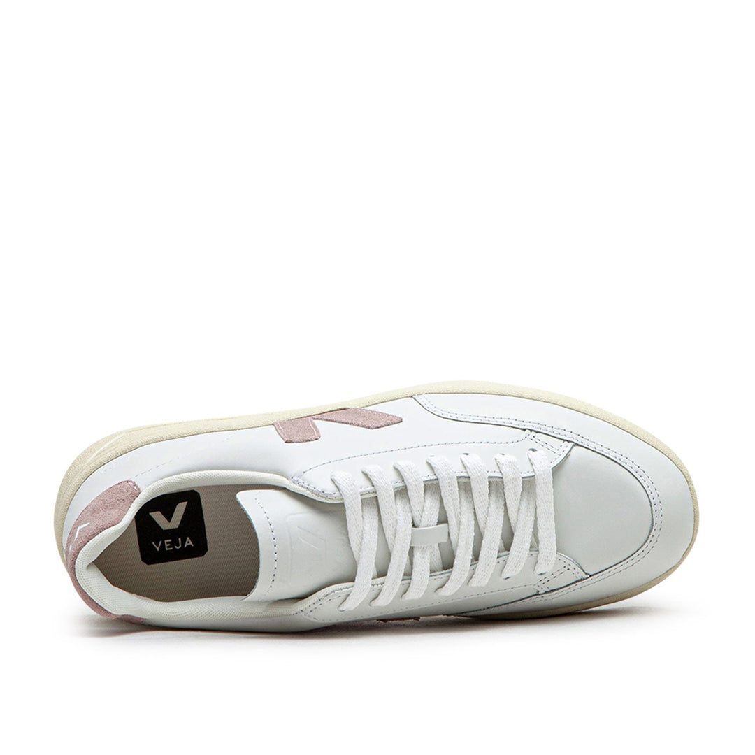 Veja WMNS V-12 Leder (Weiß / Rose)