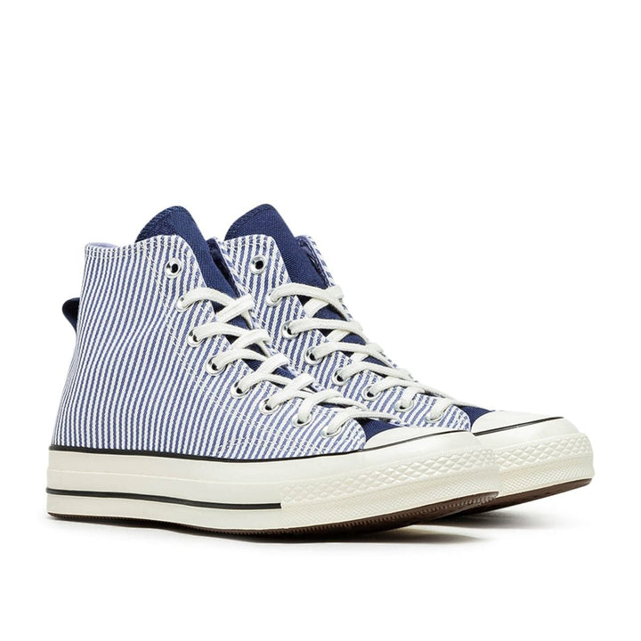 Converse Chuck 70 Hi ‚Crafted Stripe‘ (Blau / Weiß)