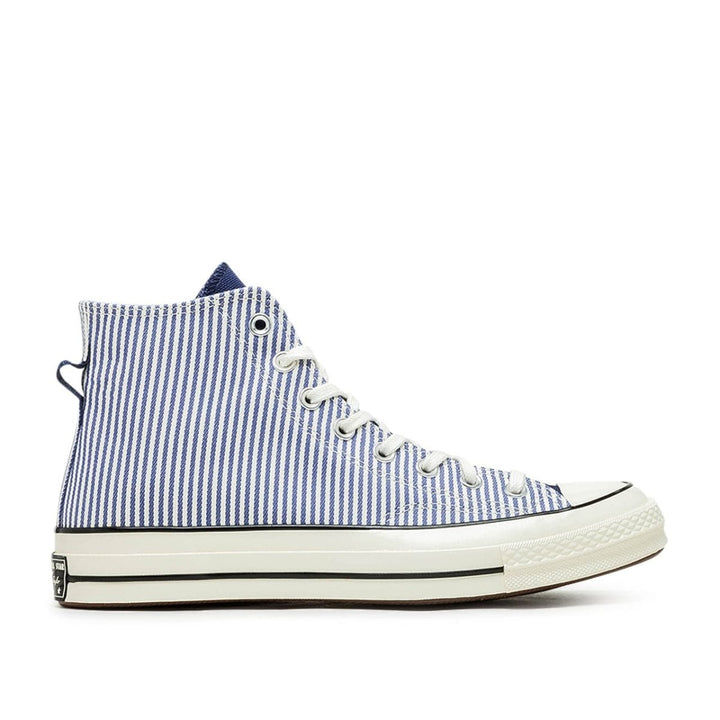 Converse Chuck 70 Hi ‚Crafted Stripe‘ (Blau / Weiß)