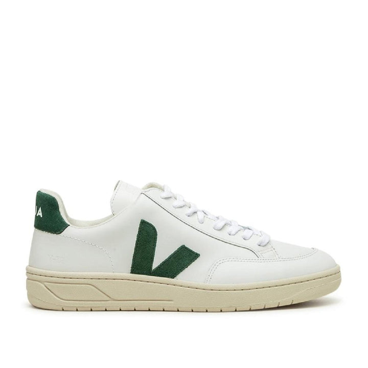 Veja V-12 Leather (White / Green)